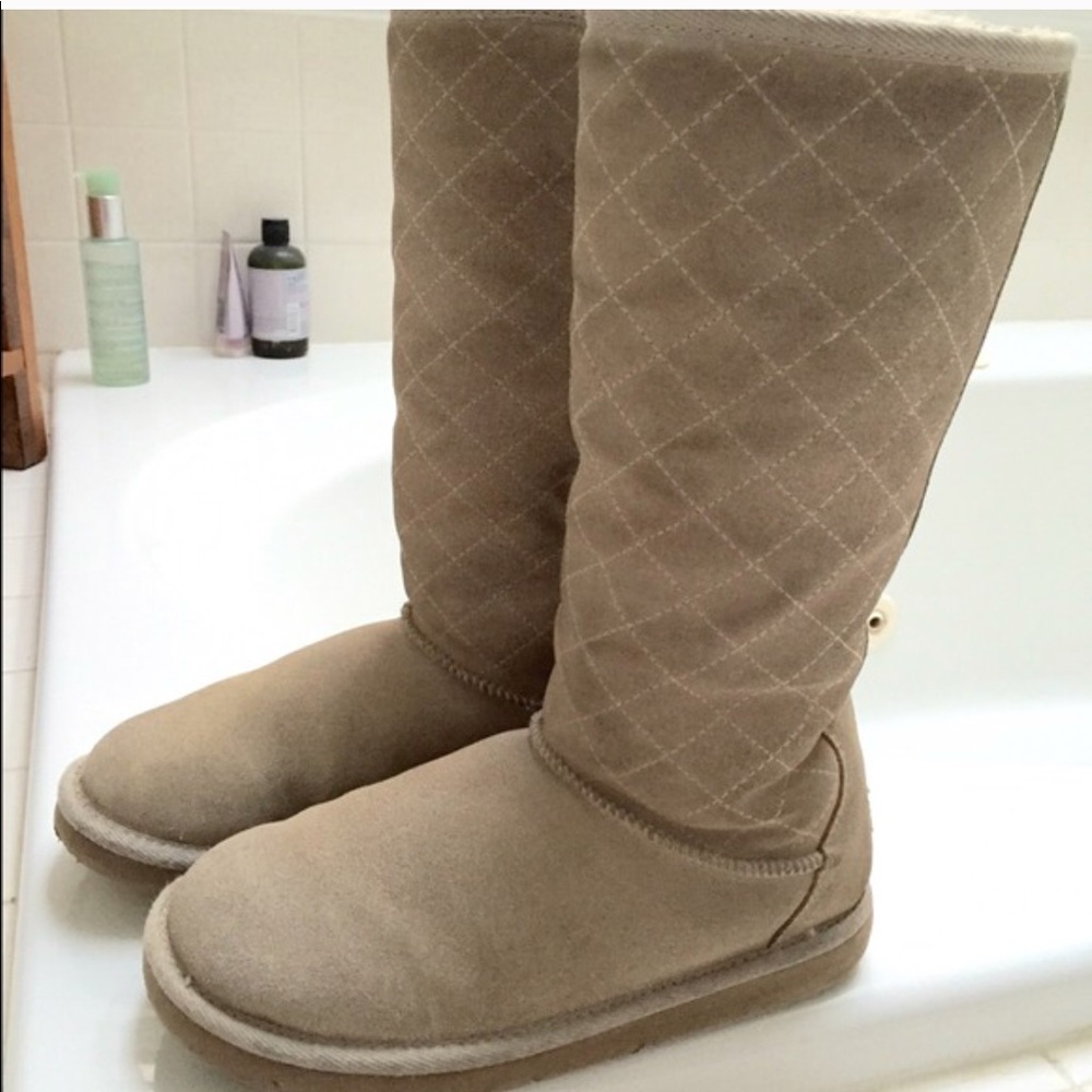 Tall quilted UGGs